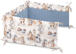  SEN Prémium duplafalú fejvédő kiságyba 180x30 cm - kék