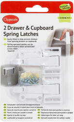 Clippasafe Szekrény- és fiókzár rugós 2 db
