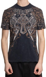 AFFLICTION tricou bărbați AFFLICTION - INNER ABYSS - BLACK LAVA WASH - A28304-BKLV