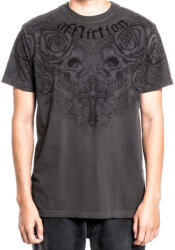 AFFLICTION Tricou bărbătesc AFFLICTION - FORGOTTEN - VTG. BLACK PIGMENT DYE - A27672-VBPD