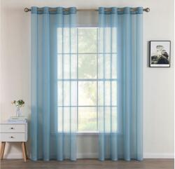 2 db-os Átlátszó Függöny Szett Függöny Nappaliba 145 x 140 cm (Zestaw 2 Prześwitujących Zasłon)