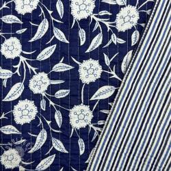  Pamutvászon QUILT Gange indigo