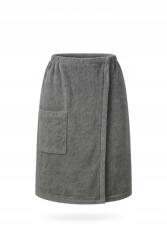 Vital Home VitalHome Frottír Kilt Zsebes 80x140cm Tépőzáras Szauna Sötétszürke (Kilt Frotte z Kieszonką 80x140 na Rzep)