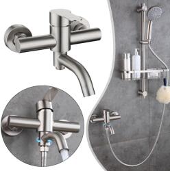  Kádcsaptelep fali kádcsaptelep zuhanygarnitúra króm (15770040622)