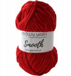 Bársonyos fonal Smooth piros 942 120 m (Smooth)