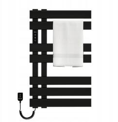  Intelligens Törölközőszárító Radiátor Szögletes Karokkal, R530 Fekete (R530_fekete)