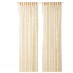 IKEA Skarefly Függöny, 2 db, bézs, 145x300 cm (605.441.74)