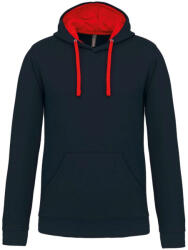 Kariban KA446 KONTRASZTOS KAPUCNIS PULÓVER (ka446nv/re-3xl)