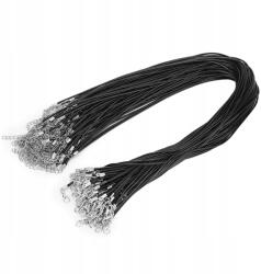 Nyaklánc Alap Fekete 50CM Zsinór Csattal 100DB