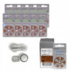 VARTA 60x Akkumulátor hallókészülékekhez 312 PR41 Varta Power One Erős 60 db 312 (PO-312)
