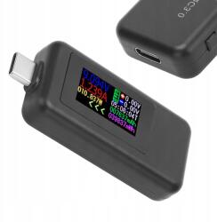 Usb Type-C Ampermérő Feszültségmérő Teszter KWS-1902C LCD DC4-30V (067776)
