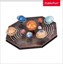 CubicFun CUBICFUN - PUZZLE 3D SISTEMUL SOLAR 173 PIESE CU BROSURA IN ROMANA (CUDS1087h)