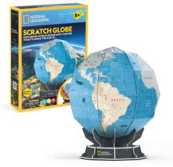 CubicFun CUBICFUN - PUZZLE 3D GLOBUL PAMANTESC 32 PIESE SI BROSURA IN ROMANA (CUDS1082h)