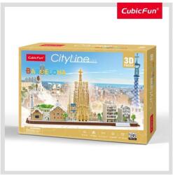 CubicFun - Puzzle 3D Barcelona 186 Piese (CUMC256h)