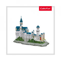CubicFun Cubic Fun - Puzzle 3D+Brosura-Castelul Neuschwanstein 121 Piese (CUDS0990h)