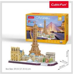 CubicFun - Puzzle 3D Paris 114 Piese (CUMC254h)