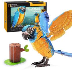 CubicFun - Puzzle 3D papagal ara cu gat albastru 94 piese (CUDS1097h) - ejuniorul
