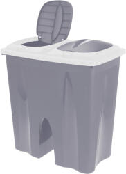 Excellent Houseware Cos de gunoi cu 2 compartimente Excellent Houseware, plastic, 50x30x55 cm, gri (KO-Y54230710G) Cos de gunoi