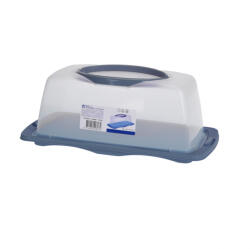 Excellent Houseware Tava servire si transport prajituri Excellent Houseware, polipropilena, 40x20x15 cm, albastru (KO-Y54231020A) Tava