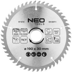 NEO TOOLS Panza de ferastrau circular din 190x30 mm, 50 dinti (57672)