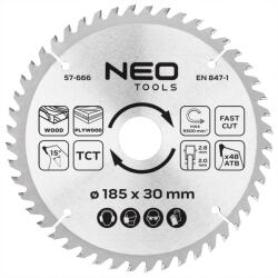 NEO TOOLS Panza de ferastrau circular 185x20 mm, 48 dinti (57666)