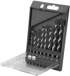 NEO TOOLS Set de burghie pentru beton, 8 piese, 4-10 mm prindere cilindrica (57351) Burghiu