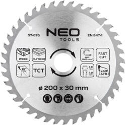 NEO TOOLS Panza de ferastrau circular din 200x30 mm, 40 dinti (57676)