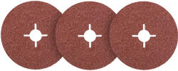 NEO TOOLS Disc de slefuire cu fibre optice de 125 mm P60, 3 parti (55856)