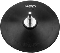 NEO TOOLS Placa de cauciuc cu Velcro, cu stift - 125 mm, 6 mm (55823)