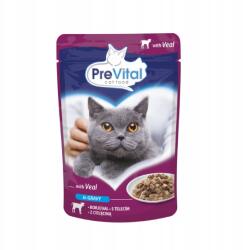 PreVital Nedves macskaeledel tasakban Borjúhús szószban 100g