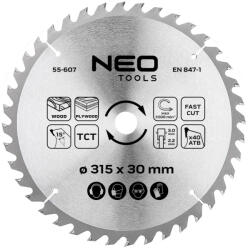 NEO TOOLS Ferastrau circular din 315x2, 8x30 mm 40 dinti, carbura (55607)