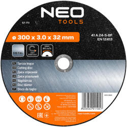 NEO Disc de taiere 300x3x32 mm, pentru metal (57711) Disc de taiere