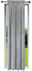 NOW-ART Velúr Függöny Sima 140x240 Szürke Velúr Függöny Nappaliba Matt (5903682216651)