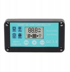  Napelemes töltésvezérlő, 12V/24V, LCD kijelző, 100A (ODMMI8789)