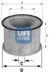 UFI Filtru aer UFI 27. C68.00 (27.C68.00) - fixbox