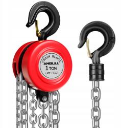 Anbull Láncos csörlő 1000kg 3m kézi csörlő építőipari műhelyhez (B08JGY7R4T)