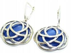  Fülbevaló Gyöngyház Kobalt Ezüst 925