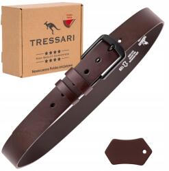 Tressari Öv Bőr Öv Férfi 120 cm Nadrághoz Való Valódi Bőrből Klasszikus Öv (TRESSARI 120 cm męski pasek do jeansów spodni)