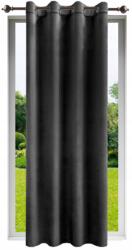 NOW-ART Vélúr függöny karikákkal 140x230 Sima, hosszú vélúr függöny nappaliba (5903682217269)