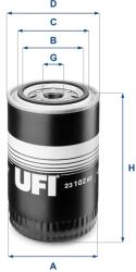 UFI Filtru ulei UFI 23.102. 02 (23.102.02) - fixbox