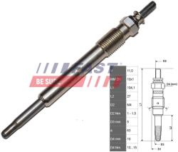 FAST Bujie incandescenta, incalzire auxiliara FAST FT82732 (FT82732)