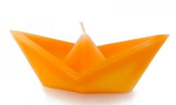 České svíčky Úszó gyertya Kis szerencsehozó hajó - narancs