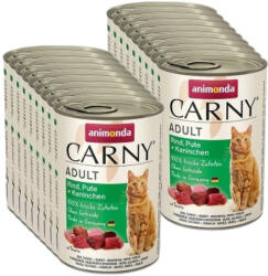 Animonda Animonda Cat Carny Adult Marhahús, pulyka és nyúl 18x400g