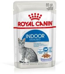 Royal Canin Indoor Sterilised Jelly - lakásban tartott felnőtt macska zselés nedves táp 12 x 85 g (140979)