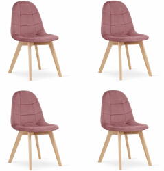  BORA szék - sötét rózsaszín bársony x 4