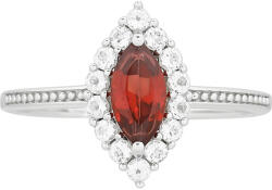  Ezüst Gyűrű Gránáttal és Fehér Topázzal, PCY11452/54