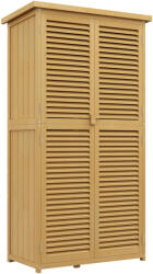 Outsunny Kerti Fészer Vízálló Tetővel, Szerszámtároláshoz, 87x46, 5x160 cm, Sárga