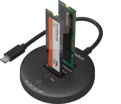 Sandberg 136-72 M. 2 SSD Dokkoló és klónozó állomás (USB-C 3.2 - M. 2/NVME) (136-72)