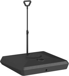 Outsunny napernyőtalp töltőrendszerrel, állítható kerekekkel és állítható fogantyúval, 95x95x117 cm, fekete