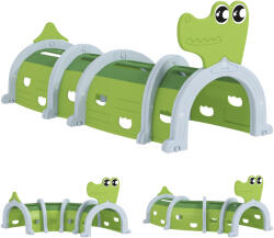 Aiyaplay játszóalagút 3-6 éves gyermekeknek mászásra és mászásra, 194x88x92 cm, zöld